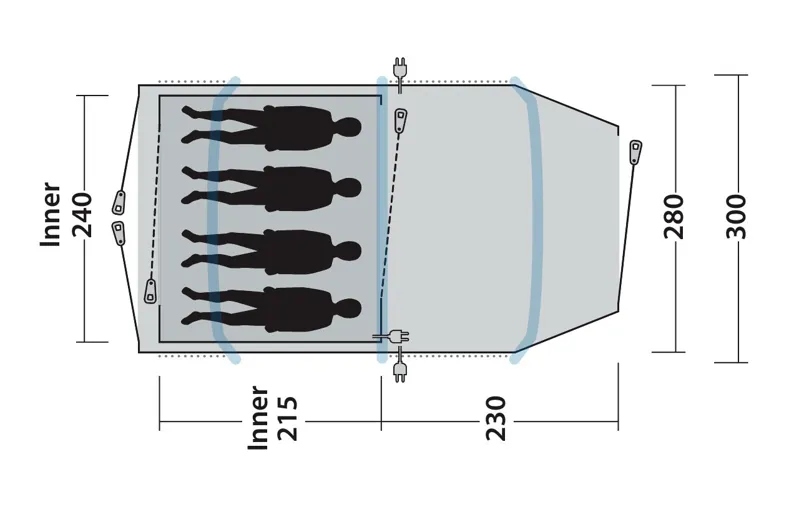 Outwell Starhill 4A Inflatable Tent - 2023 Model-2
